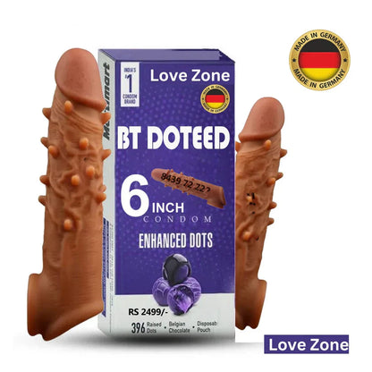6 Inch BT Dotted Condom